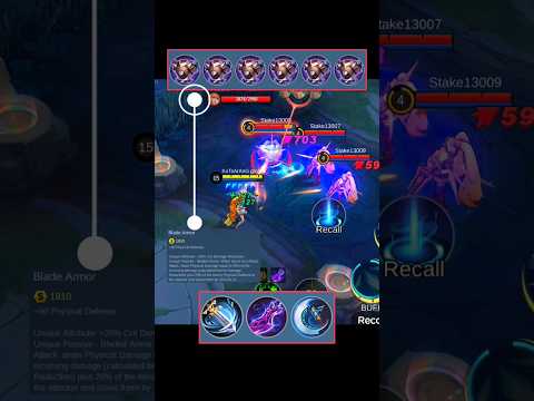 ×6 BLADE ARMOR vs CRITICAL DAMAGE!! | MLBB | #shorts #mlbb #mobilelegend #viral