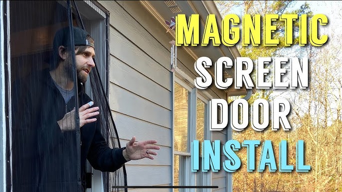 Magic Mesh® Deluxe Hands-Free Screen Door - As Seen On TV 