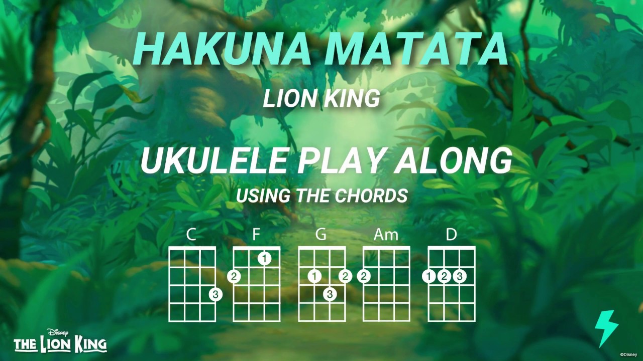 HAKUNA MATATA (Lion King) - Ukulele Play Along - YouTube