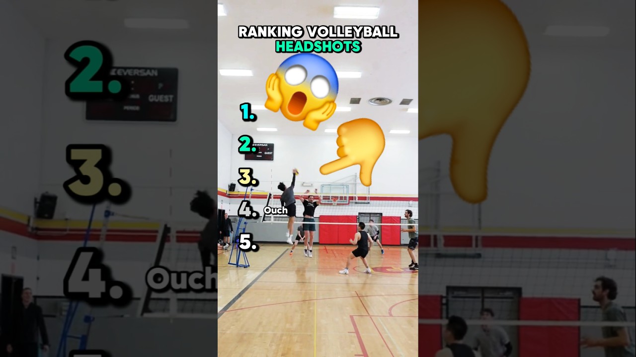Ranking Painful Volleyball Headshots From Mild to Brutal!