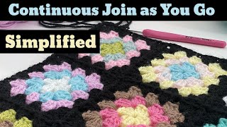 How to Do the Continuous Join as You Go SIMPLIFIED |  Joining Granny Squares Fast | CJAYG