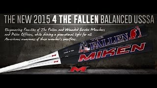 Batte De Softball Miken 4 The Fallen - 34 Pouces, 27 Oz, Composite Carbone - USSSA 2012 - Rare