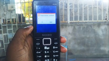 Como Remover Password Siccoo S5080 | How to remove password Siccoo s5080 | Siccoo s5080