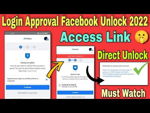 facebook login was not approved problem solved ? | approve your login on another phone or computer