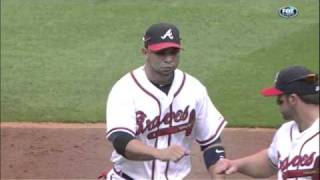 Braves turn slick double play
