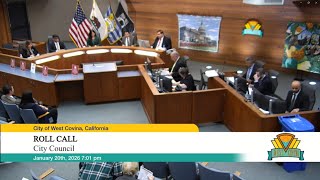 The City of West Covina - January 20, 2026 - City Council Meeting