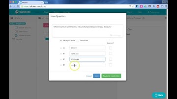 Plickers #2 Creating a Poll