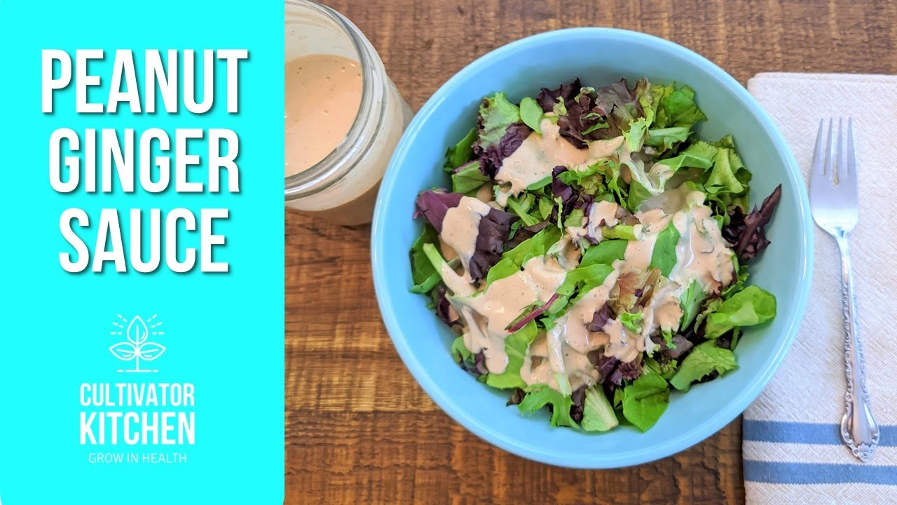 Peanut Ginger Sauce 🥜 OilFree & Vegan YouTube