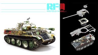 картинка: Сравнительный обзор сборных моделей Panther Ausf.G в масштабе 1:35 от компании Rye Field Model