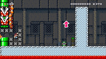 [Super Mario Maker] Kaizo Training: P-Switch - Spring