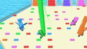 Bridge Race - All Levels Gameplay Walkthrough (level 1-3) | B8 Gamer