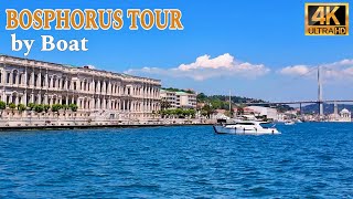 Bosphorus Tour by Boat, Istanbul Turkey 4K HDR