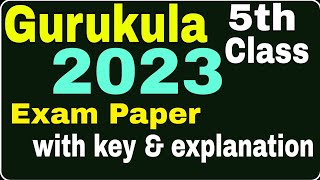 Gurukula 5th Class Entrance Exam-2023 |Gurukula Model Paper||5th Class Gurukula Entrance Paper-2023| screenshot 2
