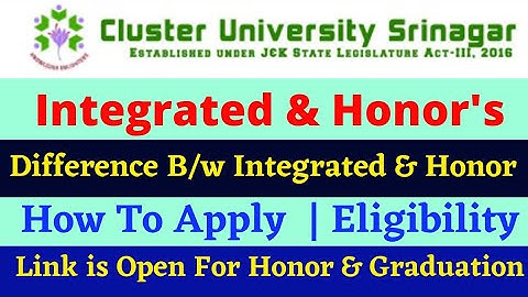Integrated and Honor