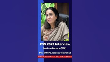 Mock Interview | CSS exam preparation from CSPs Academy, Islamabad  #csspreparation