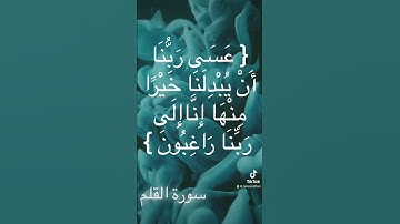 سورة القلم دعاء عظيم من القرآن والاستجابة مقرونة باليقين #explore #2024 #دعاء #quotes #اكسبلور