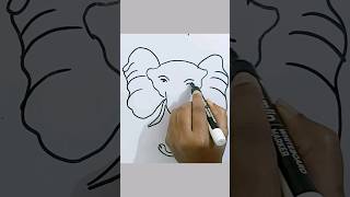 How to draw Elephant ? very easy for Biginners shorts