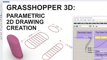 Free Rhino Grasshopper 3D Definition (GH file): Parametric 2D Drawing Creation