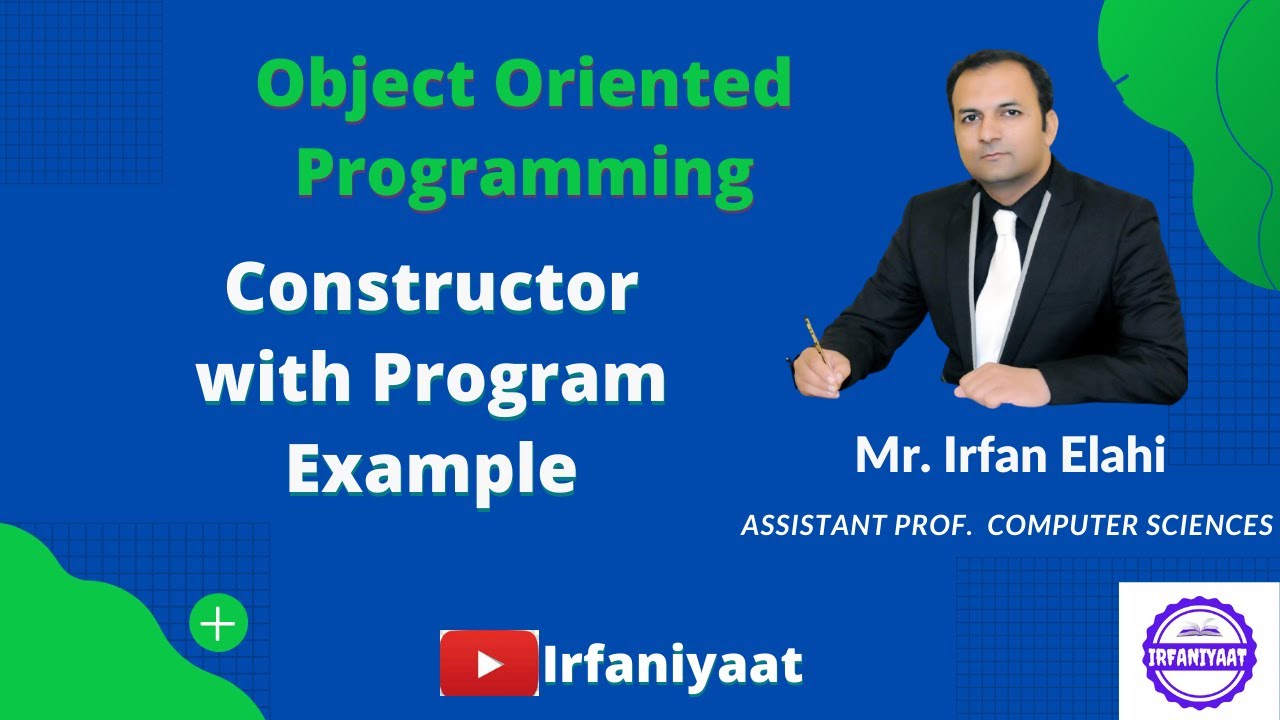 Constructor in oop irfaniyaat youtube