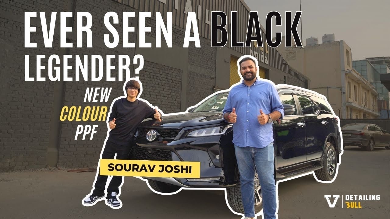 Toyota Legender White to Black | Car Colour Change | Black PPF on White Car | Matte Black PP