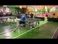 Forehand block with spinlord waran 18 on dr neubauer high technology table tennis tischtennis