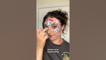 Unicorn face paint 🦄🙌 #facepainting #onestrokepainting #unicorn #kids #funnykids #storytime
