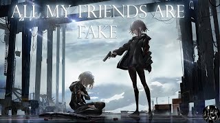 Nightcore - All my friends are fake (Lyrics) | Tate McRae