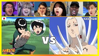 Rock Lee vs Kimimaro | Reaction Mashup [Naruto 123,124] ナルト