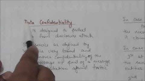 NETWORK SECURITY-5| SECURITY SERVICES, SECURITY GOALS