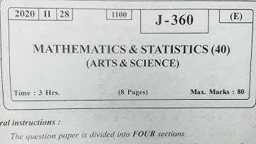 HSC Board 2020 Paper Solutions Maths Section A &B Class 12th Maharashtra board
