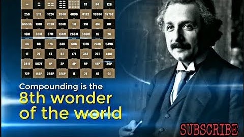 "COMPOUNDING" is the 8th wonder of the world by EINSTEIN..