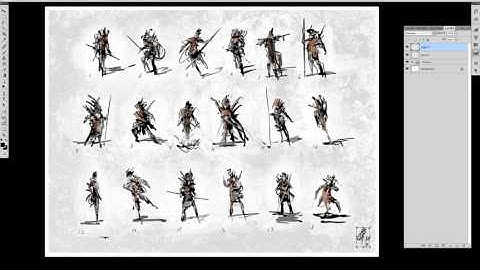 Concept Art - Character Development 01 (thumbnail sketches)