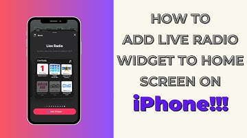 How to Add Apple Music Live Radio Widget to iPhone Home Screen in iOS 26