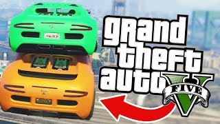 BEN'S CAR IS THE BEST RAMPING MACHINE EVER!? l GTA V ONLINE Funny Moments! screenshot 5