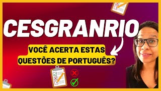 QUESTÕES COMENTADAS PORTUGUÊS CESGRANRIO