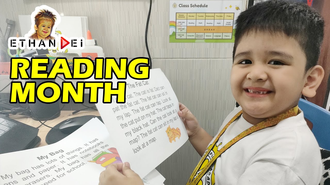 NATIONAL READING MONTH | Kinder | 5yr old Batangueño vlogger | Ethan