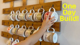 DIY Coffee Mug Rack For Wall