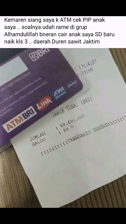 PIP Cair hari ini #pkh2025 #bansos2025 #bpnt #bpnt2025 #pip