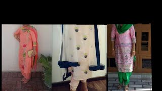 Most Beautiful Machine Embroidery Suits Designpunjabi Salwar Kmeez Kdaai Design