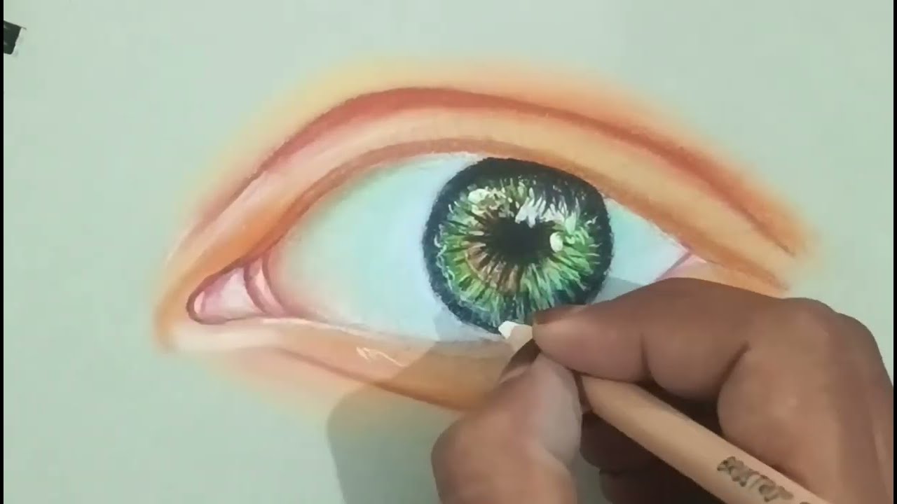 How to Draw a Realistic Eye | Soft Pastel Pencil Tutorial | Realistic ...