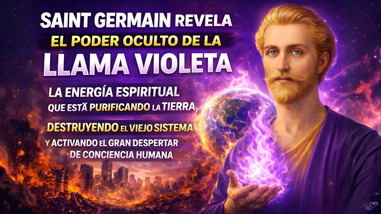 SAINT GERMAIN REVELA la LLAMA VIOLETA 🔥💜 PURIFICA la TIERRA y ACTIVA el GRAN DESPERTAR ¡DESCÚBRELO!