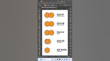 Adobe Illustrator | Paste in Front, Back & Duplicate Shortcuts