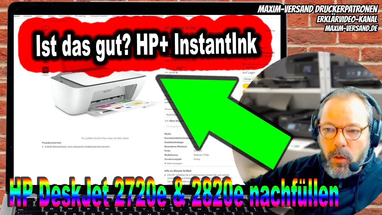 Hp Volle Patrone Wird Als Leer Angezeigt HP DeskJet 2720e, 2721e, 2820e, 2821e, 4220e Patronen nachfüllen