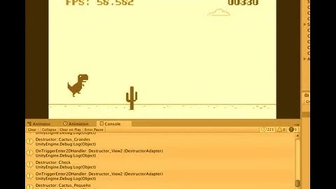 T-Rex Game Chrome - Unity 5.0 - Cloud Generation