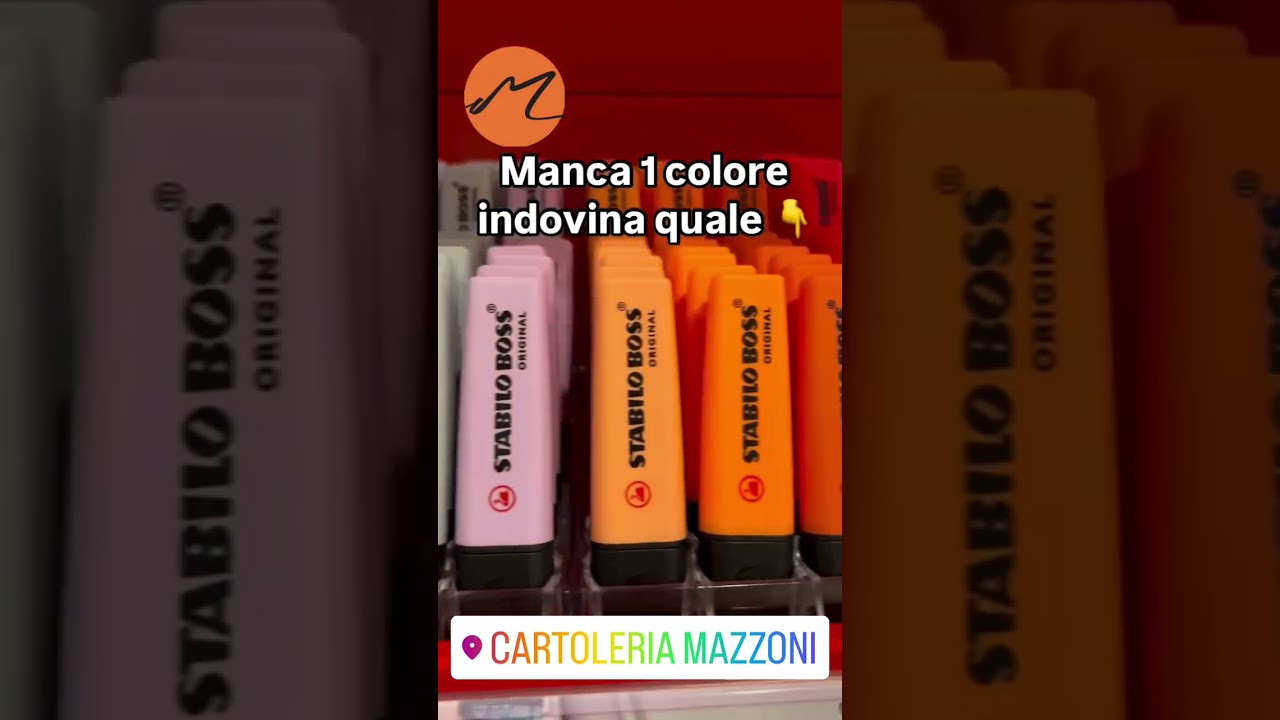 🖍️ STABILO BOSS: L'Evidenziatore, tutte le versioni e i colori disponibili da Cartoleria Mazzoni!