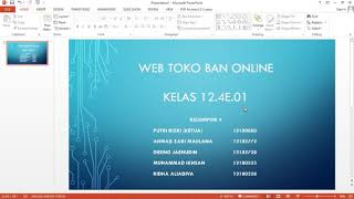 Presentasi Web Programming Toko Ban Online Kelompok 4