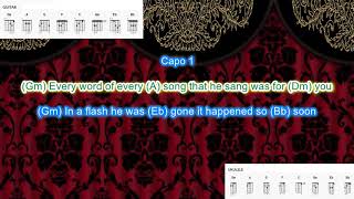 Black Velvet by Alannah Myles (capo 1) easy chords and lyrics