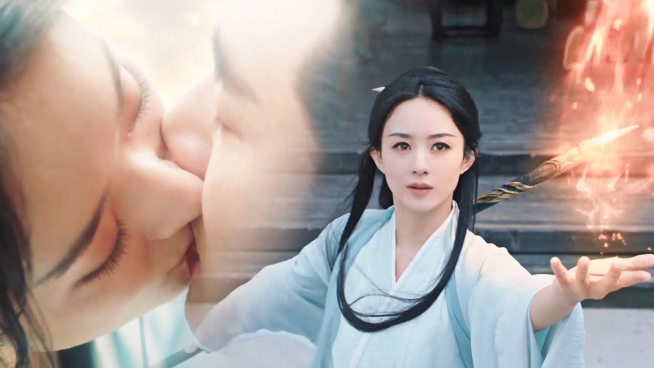 赵丽颖愛上凡人竟自願散盡500年修為，為了護他周全，深情一吻後轉身離去！#chinesedrama