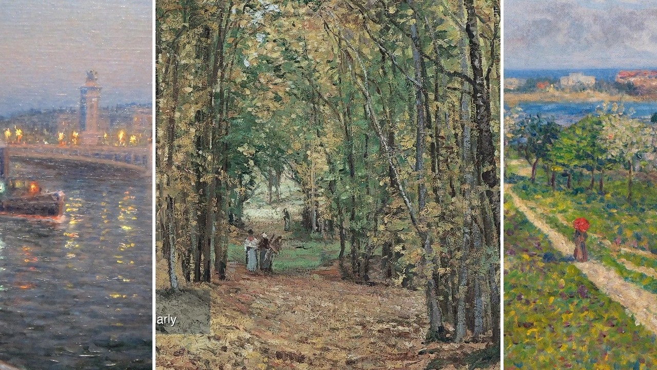 Impressionist Art TV — Silent Art Gallery · July 12 Morning | Avenue in the Parc De M… & others