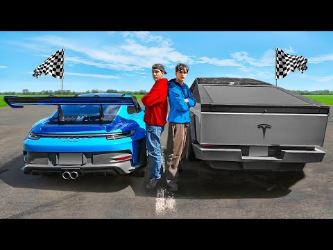 Tesla Cybertruck vs Porsche 911 GT3 RS | DRAG RACE